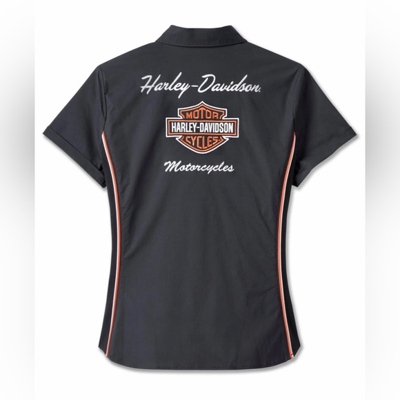 Harley-Davidson Tops - Women's Inherent Button Front Short Sleeve Shirt Size x-small